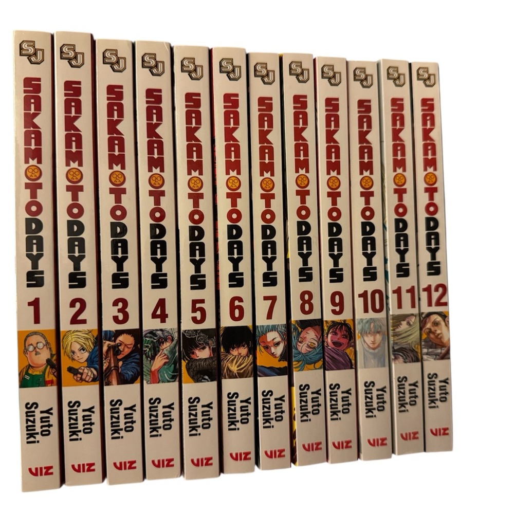 Sakamoto Days Manga Comic Book Set Volumes 1-12 by Yuto Suzuki